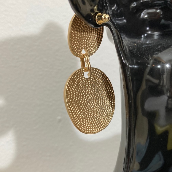 Gold Statement Earrings - Picture 3 of 4